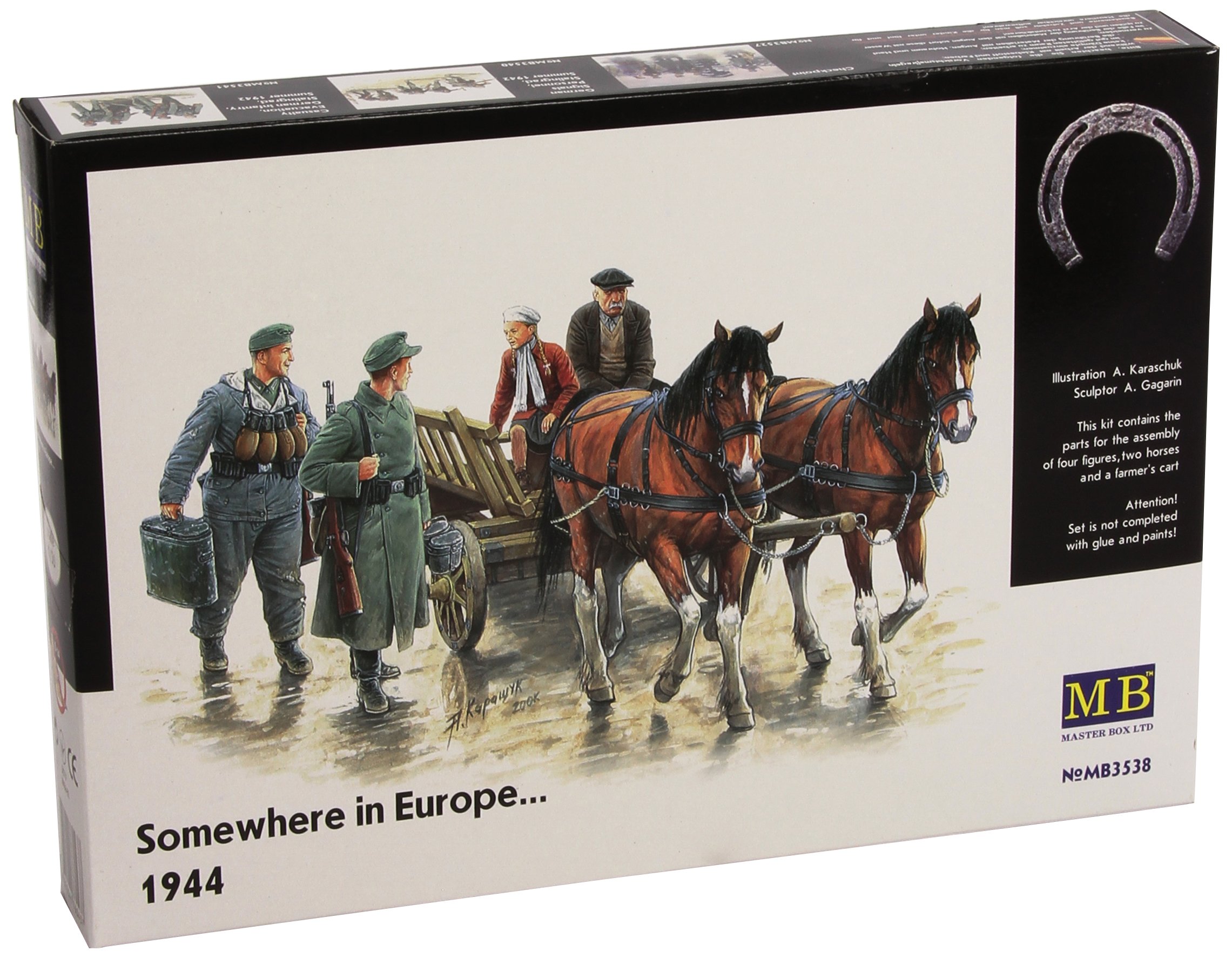 Amazon.com: Master Box Somewhere in Europe 1944 (4 Figures, 2